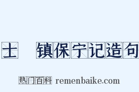 士洑镇保宁记造句是什么意思的图片